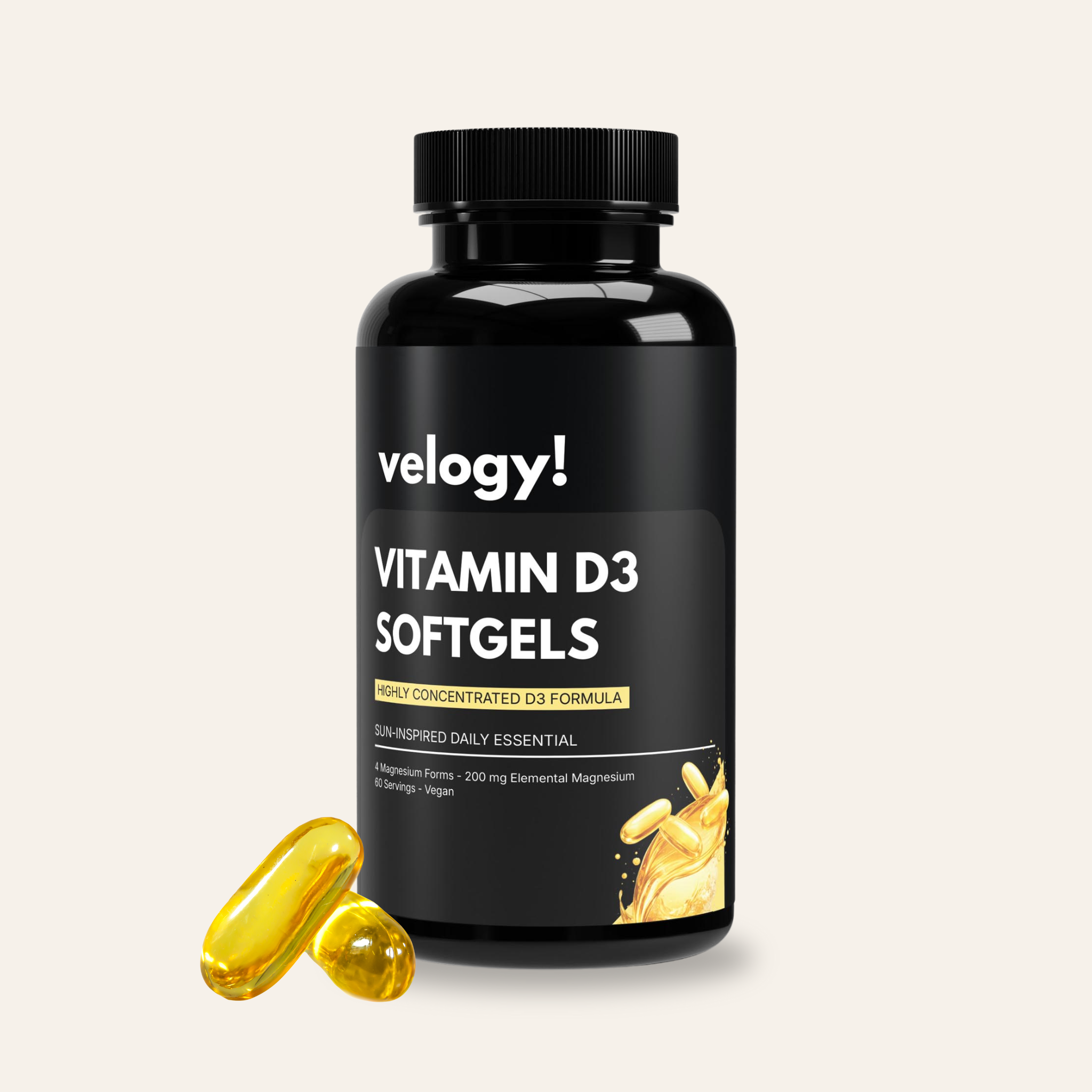 Vitamin D3 3.000 I.E - 60 vegane Softgels