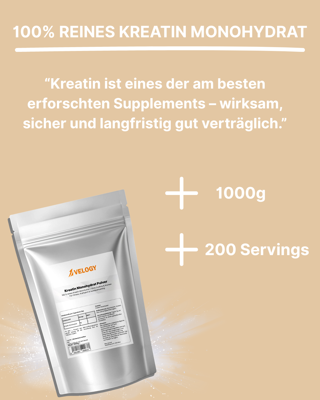 Kreatin Monohydrat - 1000g