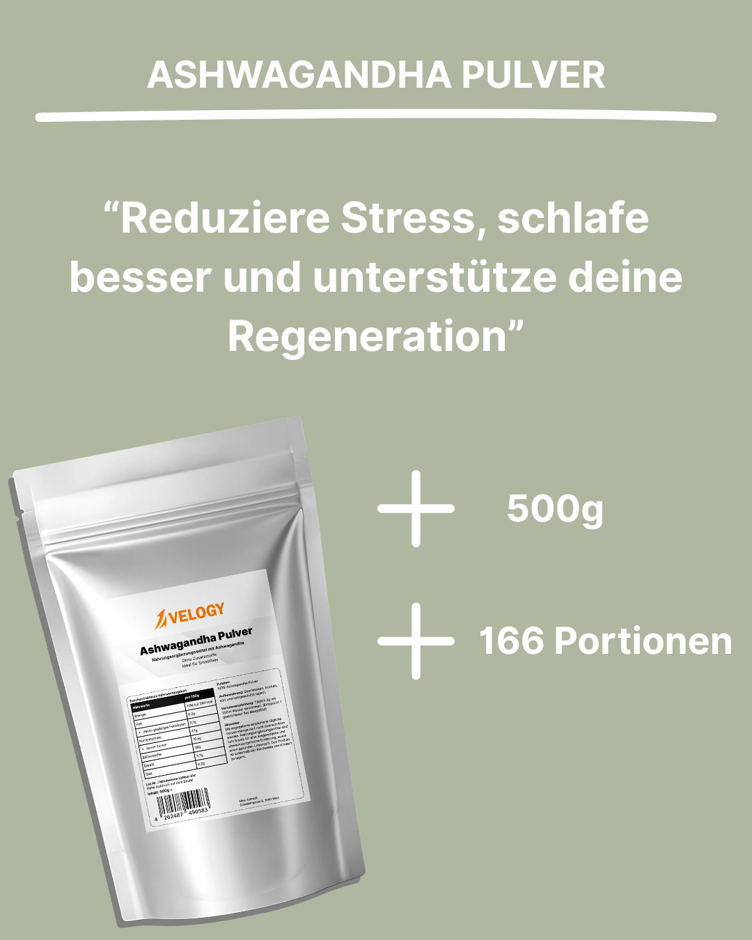 Ashwagandha Pulver - 500g