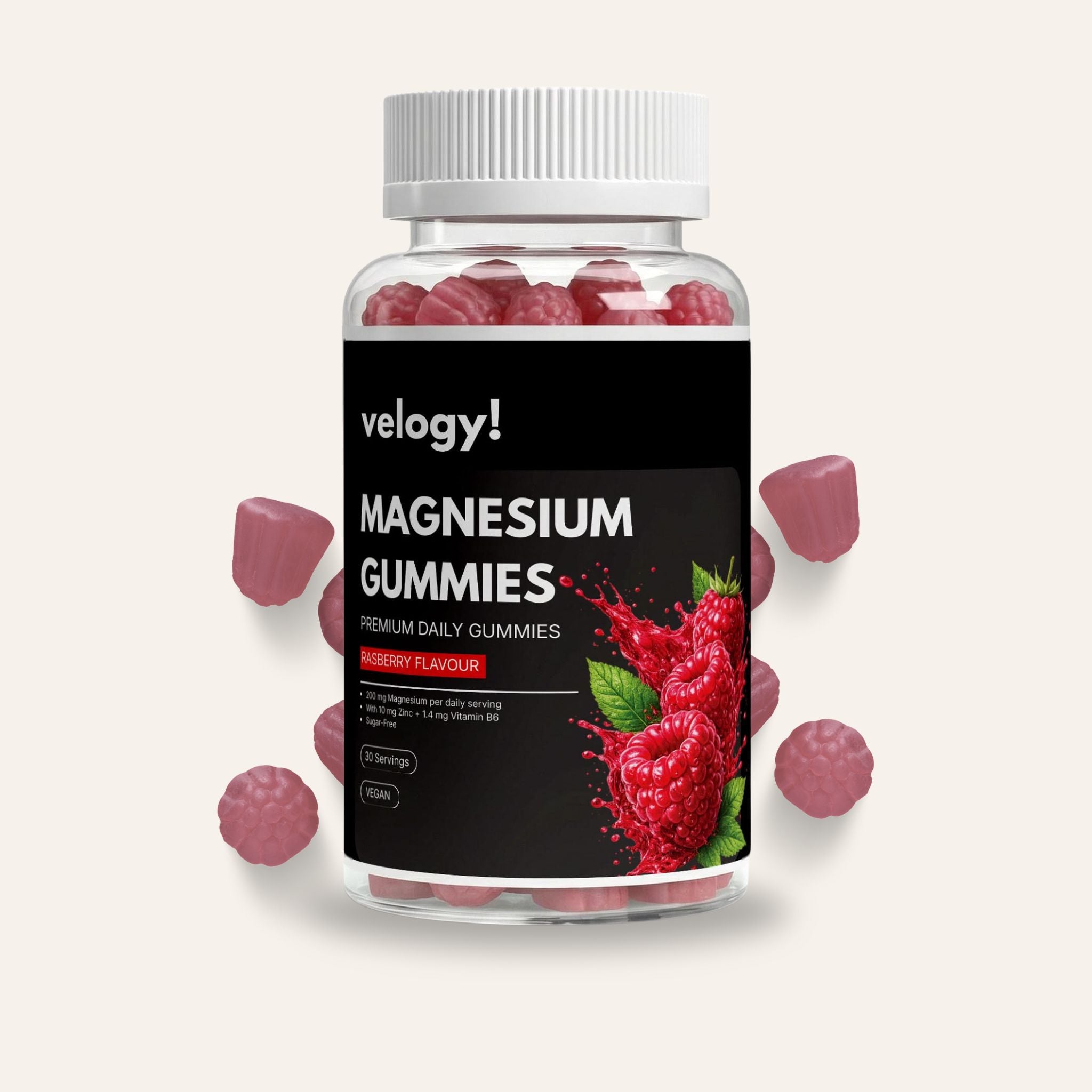 Magnesium + Zinc + B6 Gummies - 60 pcs.